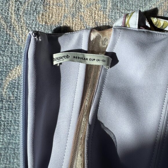 House of CB “Marisa” Corset Midi Dress Floral Vintage Print (Regular Cup A–C) XS - Picture 6 of 6